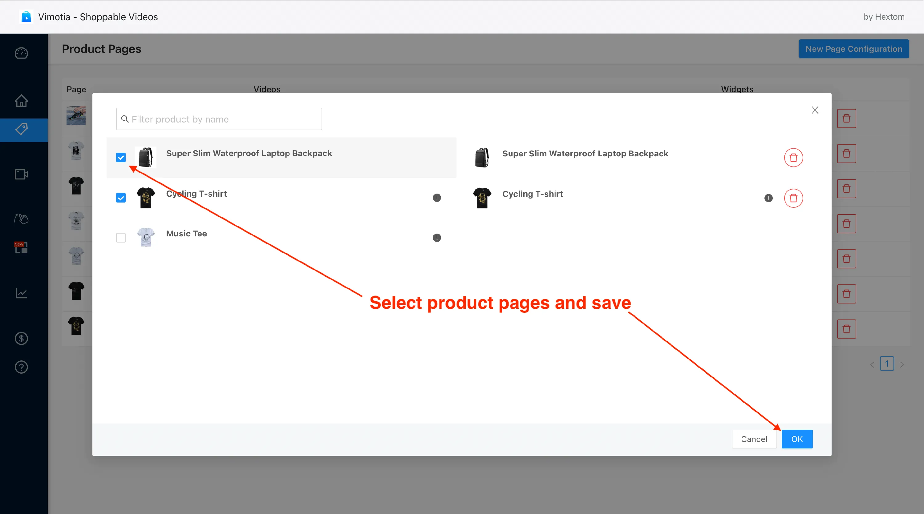 Publish a video on your product page