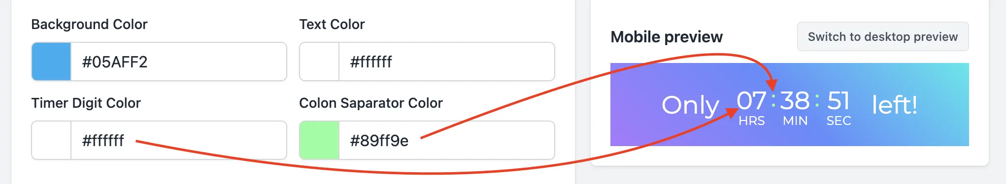 Colors option