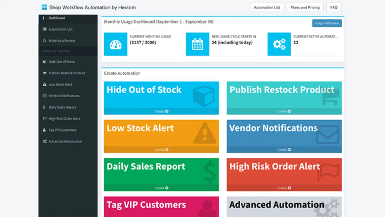 Hextom: Shop Workflow Automation screenshot 1